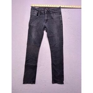 Steve's Jeans Denim Pants Cotton Blend Black Faded 32/32 Mens